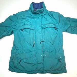 Vintage L.L. Bean Green Insulated Parka Jacket Sz Large